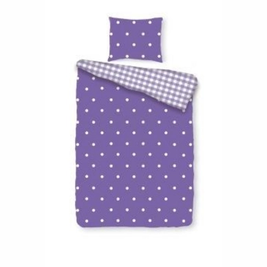 Parure de Lit Romanette Ledikant Bente Violet Coton