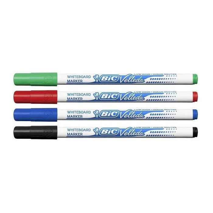 Marqueur Velleda 1721 - Assortiment BIC Lot de 4
