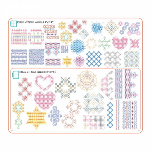 Collection de motifs de broderie n° 14 sur clé USB Brother