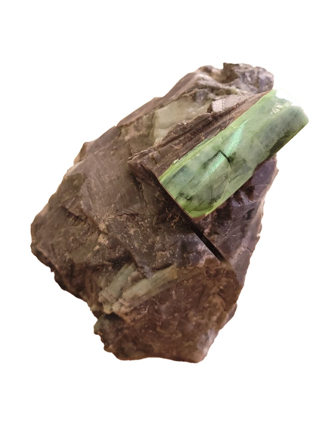 Bloc d'Émeraude 500 grs - Purification et équilibre énergétique - Encens.fr