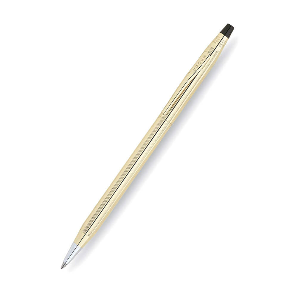 Stylo de point de bille plaqué or classique du siècle 10ct