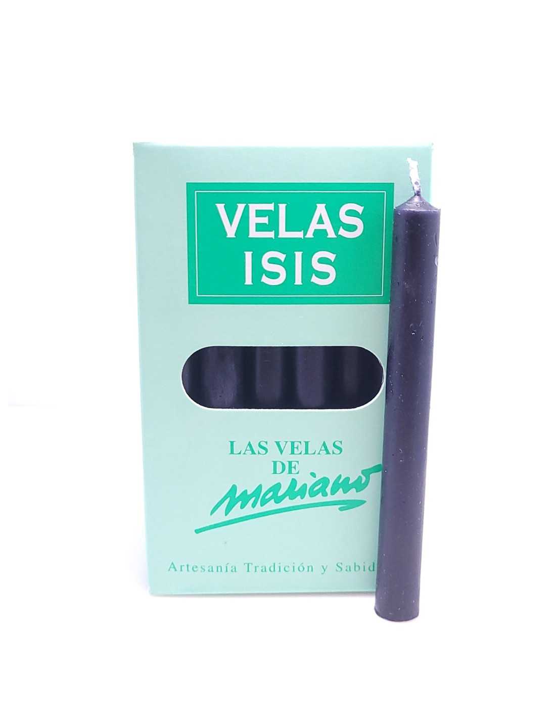 Boîte de 36 bougies Velas Isis II noires