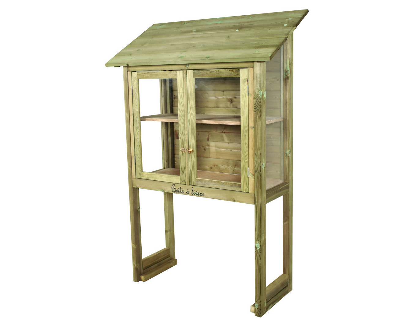 Boîte à livres sur pieds