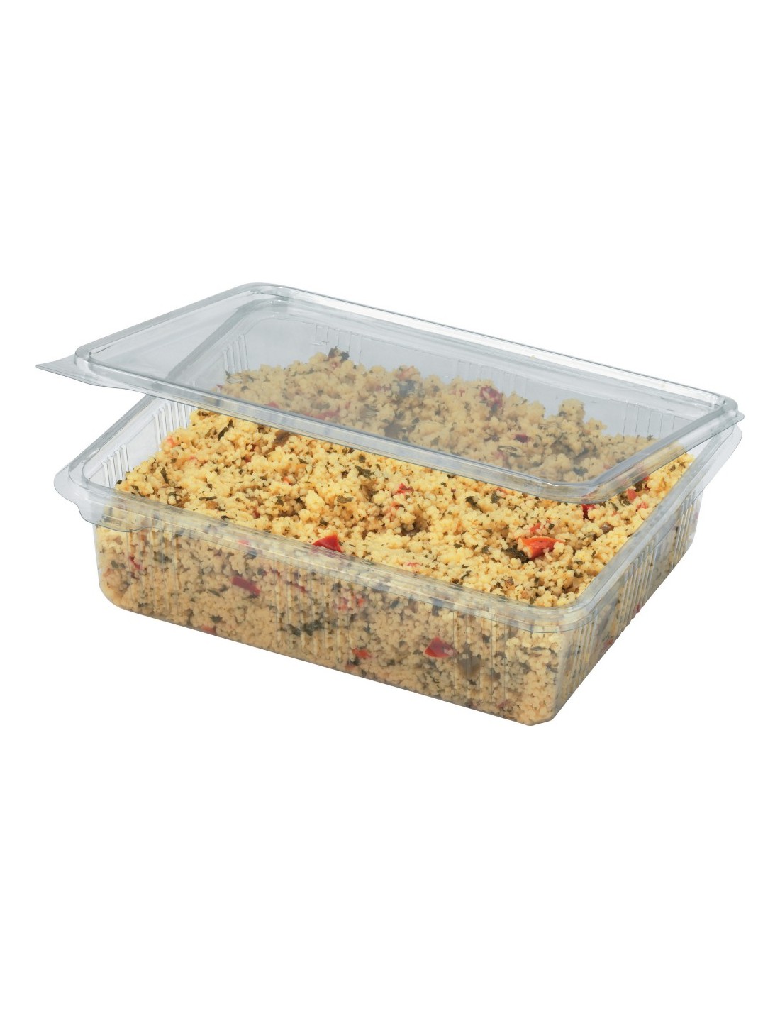 Boîte rectangulaire à couvercle charnière