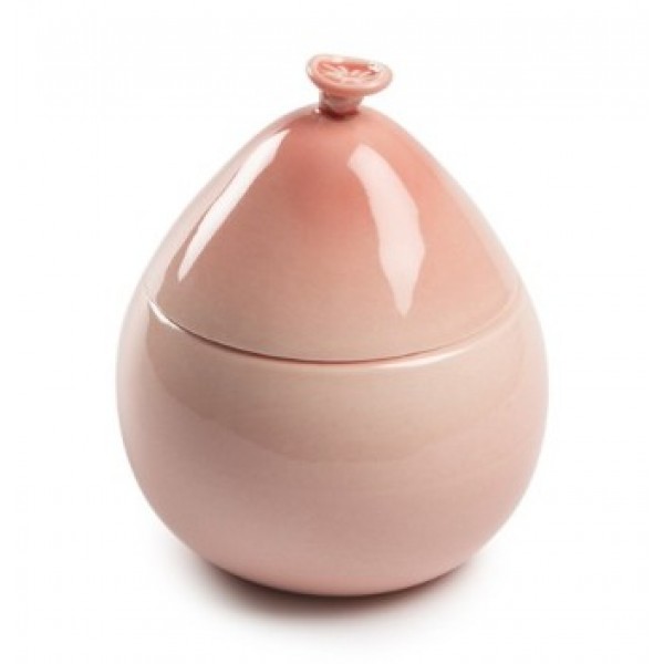 Bol en porcelaine avec son couvercle Globus rose 100% Chef