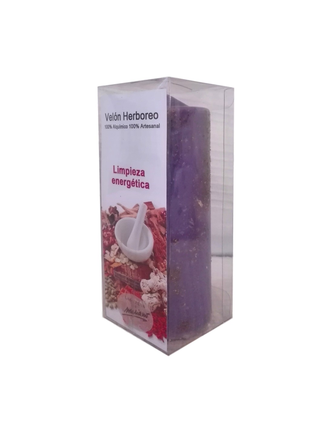 Bougie aux herbes pour purifier et nettoyer les énergies négatives