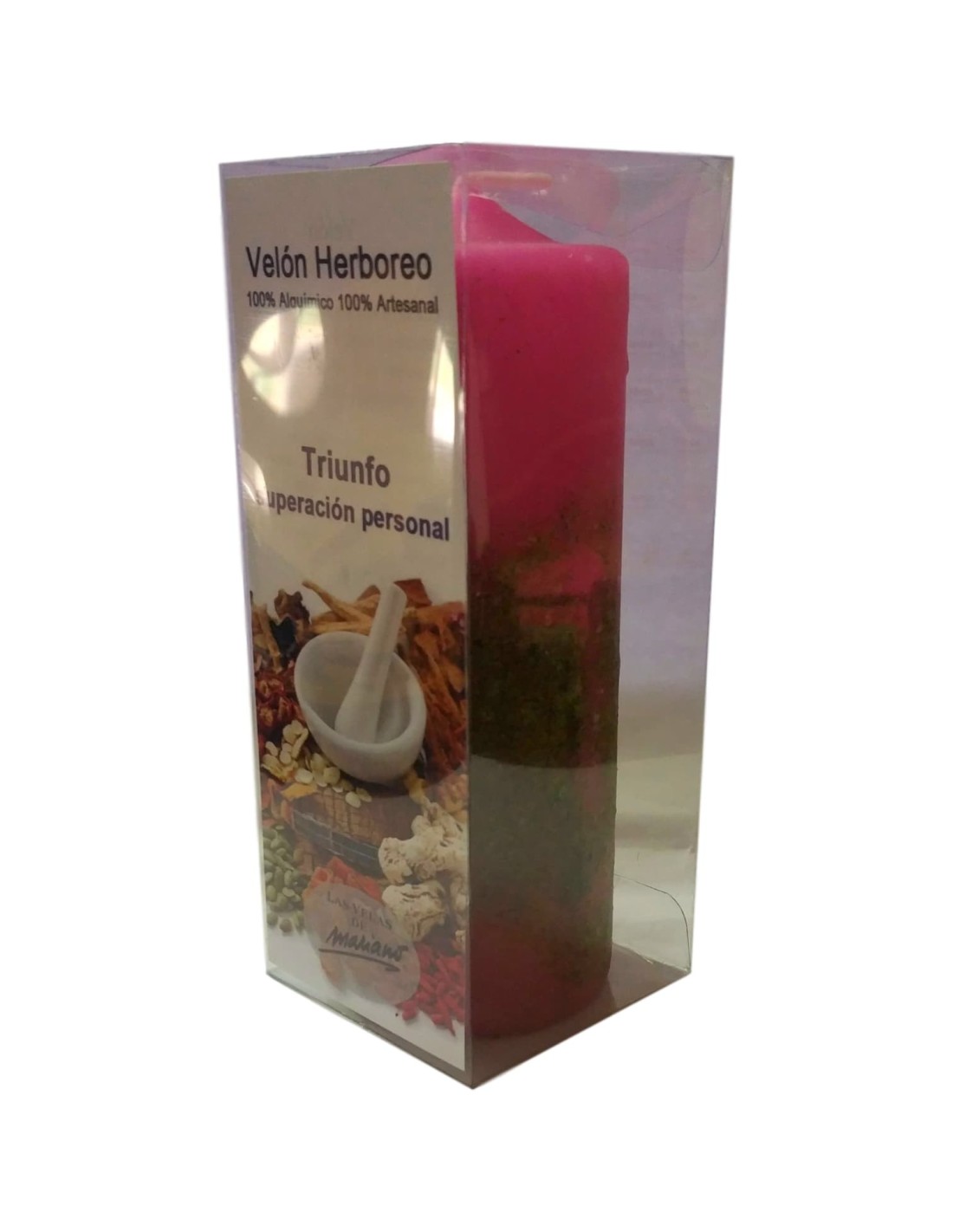 Bougie aux herbes Triomphe personnel - Apaise l'esprit et favorise la confiance en soi