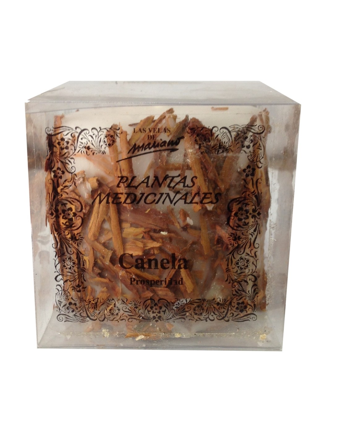 Bougie aux plantes médicinales à la cannelle - Apaise et purifie l'air ambiant