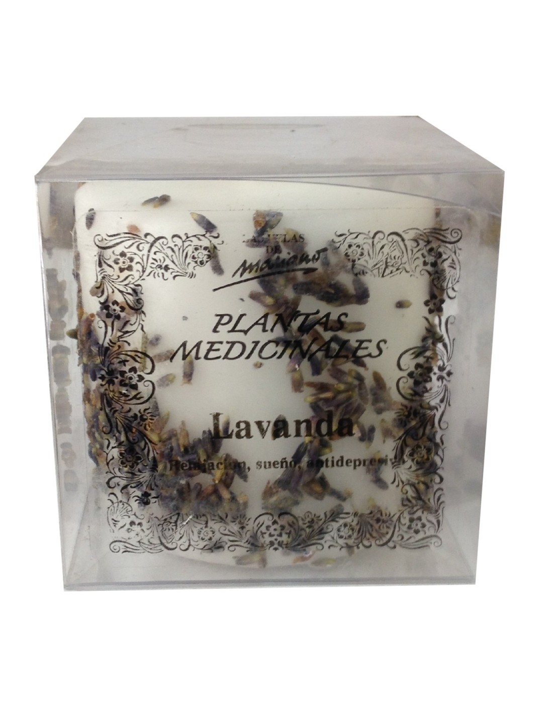 Bougie aux plantes médicinales à la lavande - Apaise et détend pour une ambiance relaxante