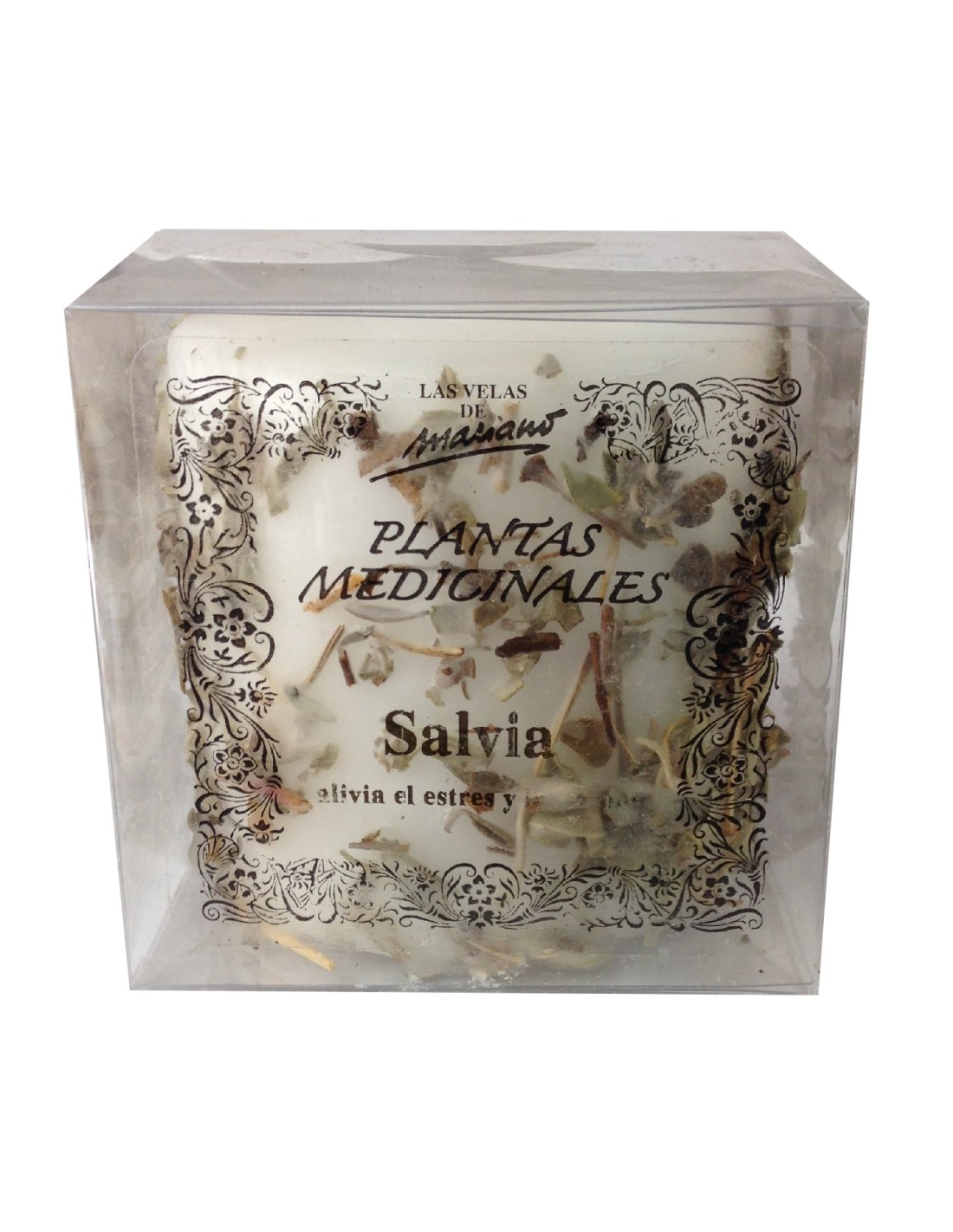 Bougie aux plantes médicinales à la sauge - Apaise et purifie l'atmosphère