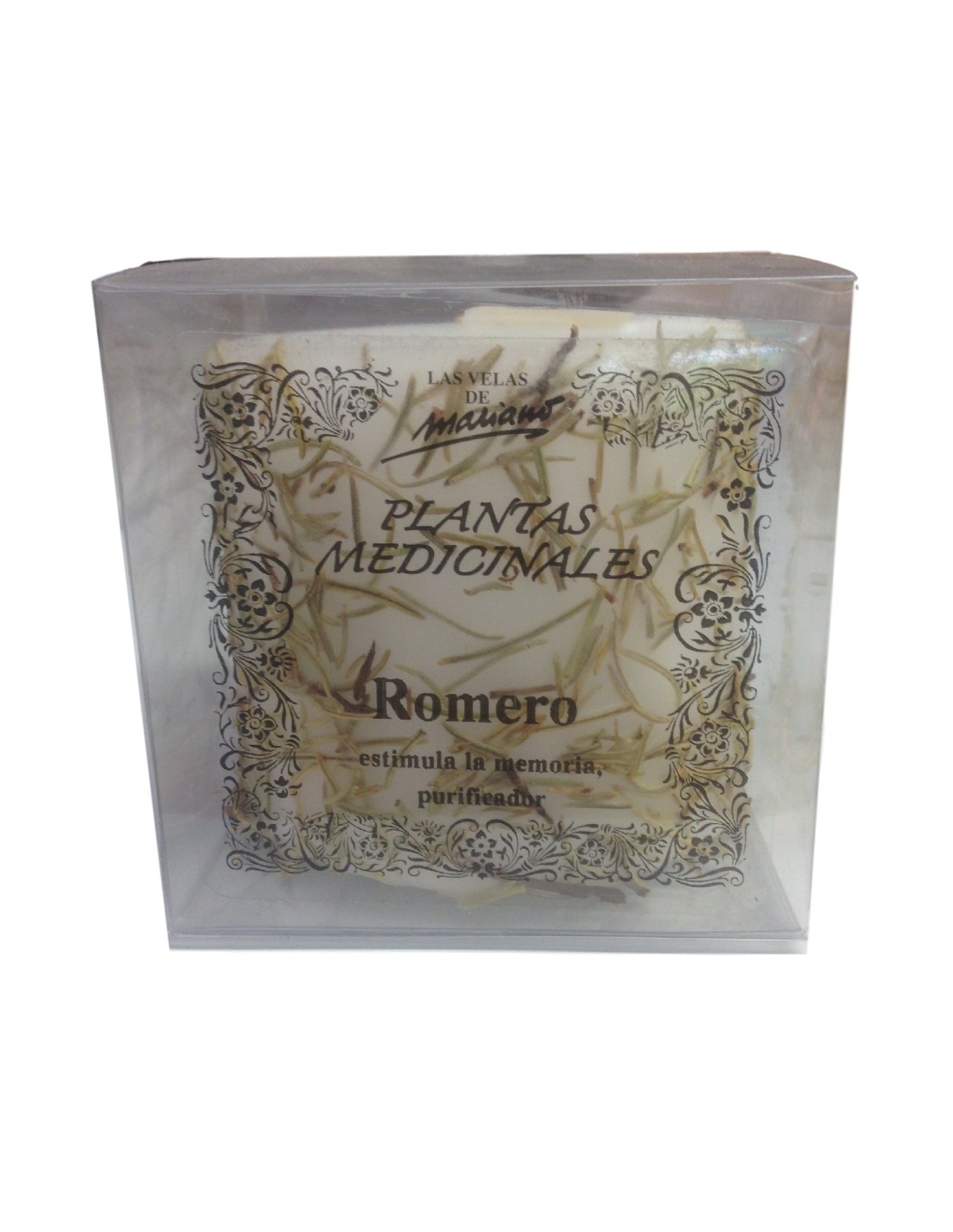 Bougie aux plantes médicinales au romarin - Apaise et purifie l'atmosphère