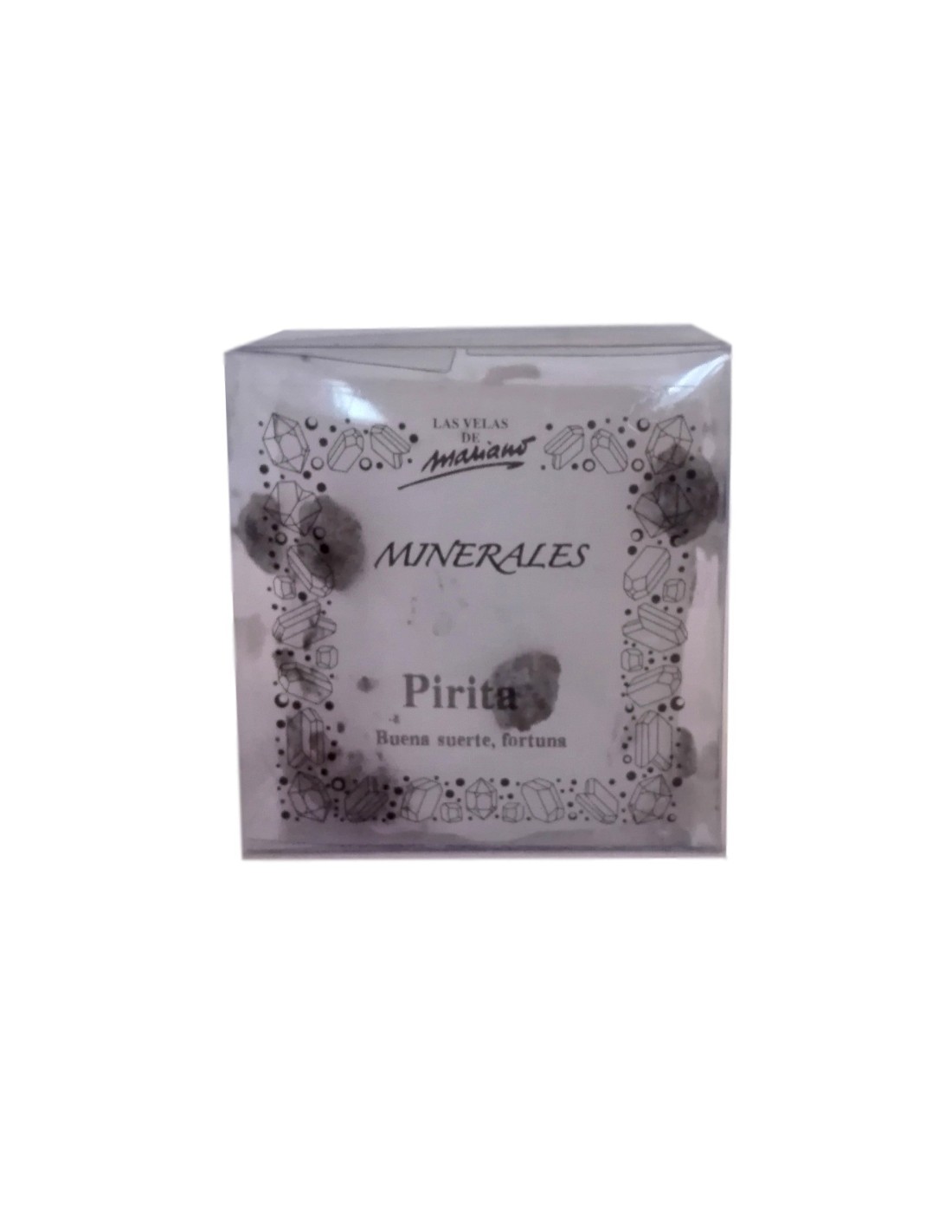 Bougie minérale à la pyrite - Créez une ambiance chaleureuse et bénéficiez des propriétés énergisantes de la pyrite