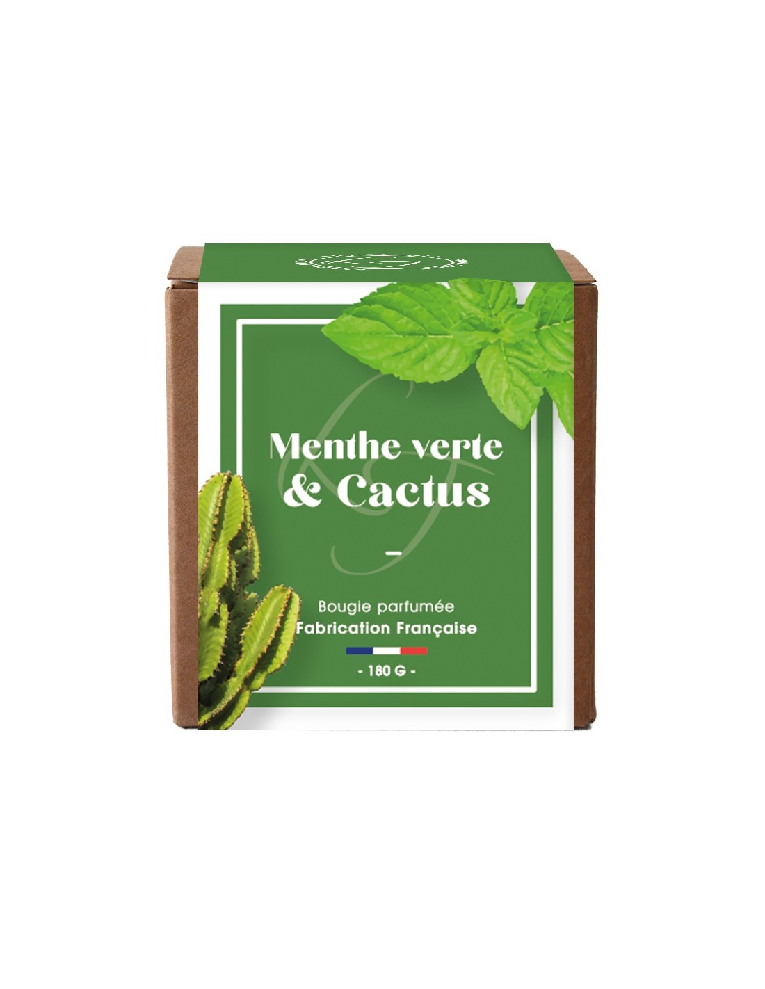 Bougie Végétale 180 g Duo Cactus & Menthe