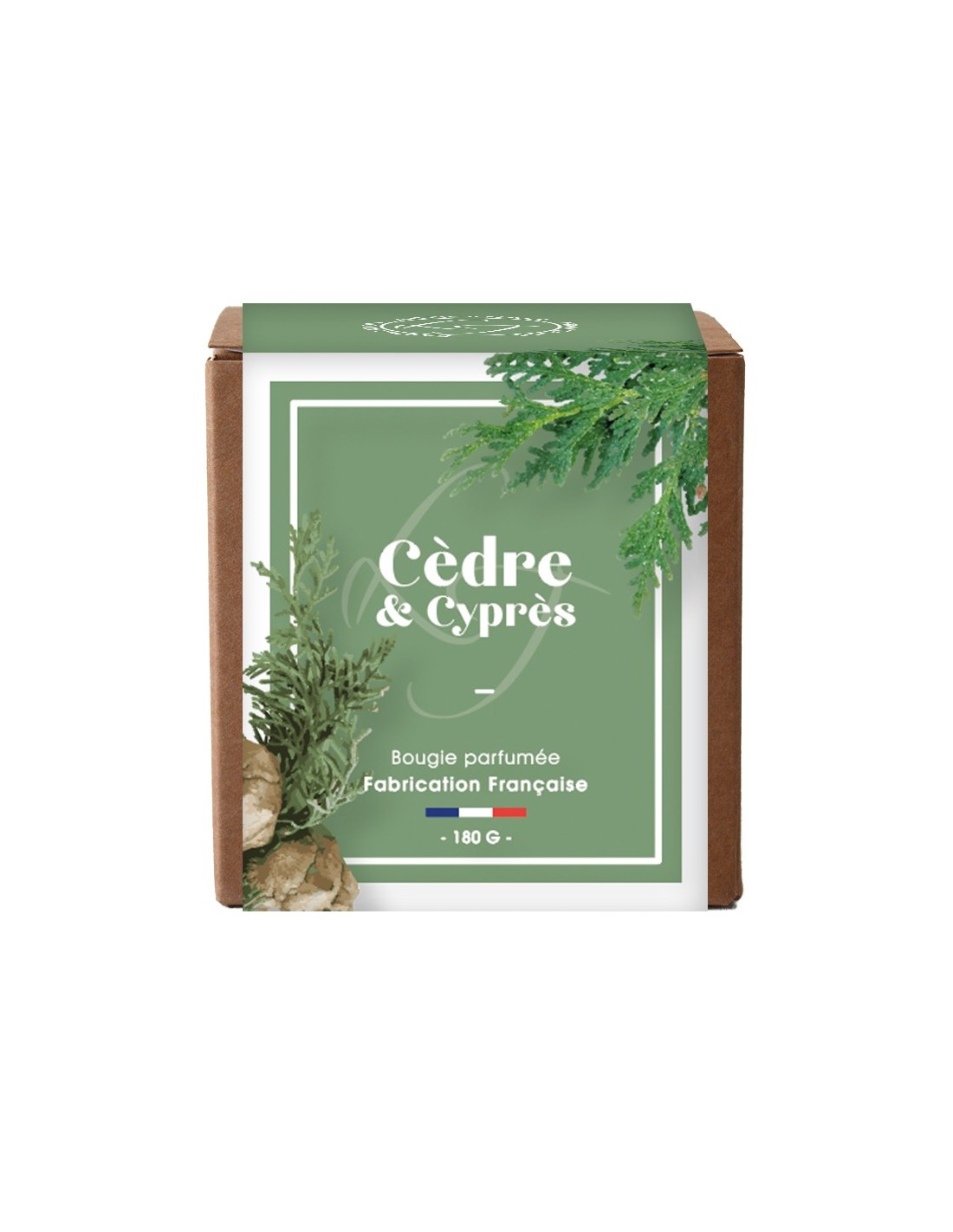 Bougie Végétale 180 g Duo Cèdre & Cyprès