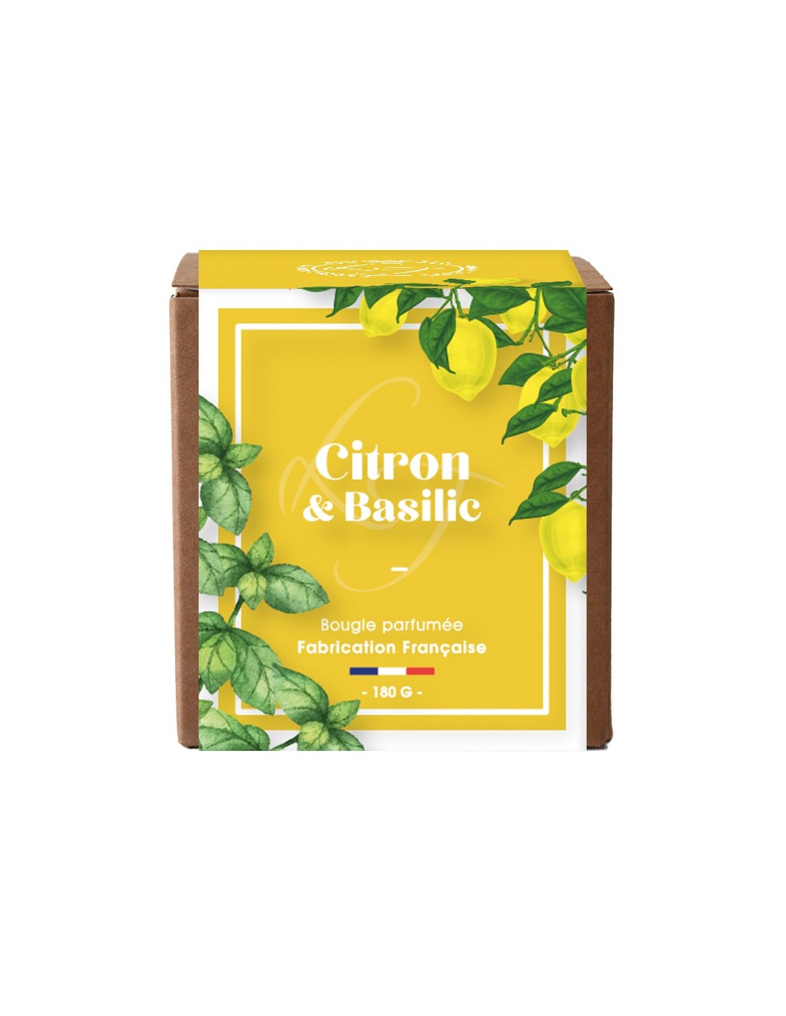 Bougie Végétale 180 g Duo Citron & Basilic