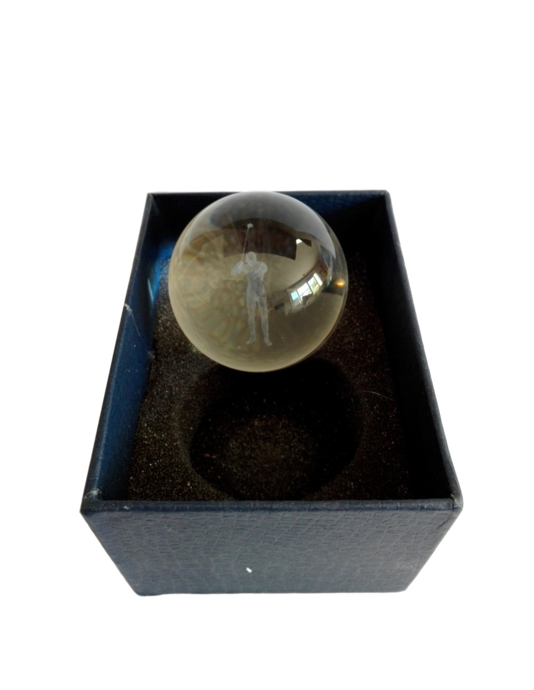 Boule en verre Golfeur 4.5 cm - Décoration élégante pour les passionnés de golf