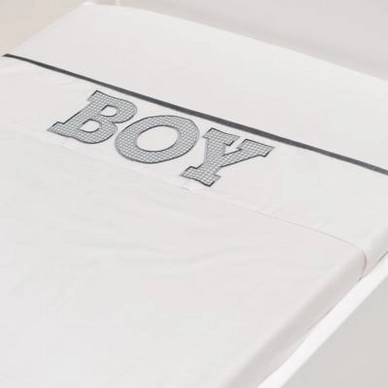 Drap Berceau Briljant Boy Gris (Coton)