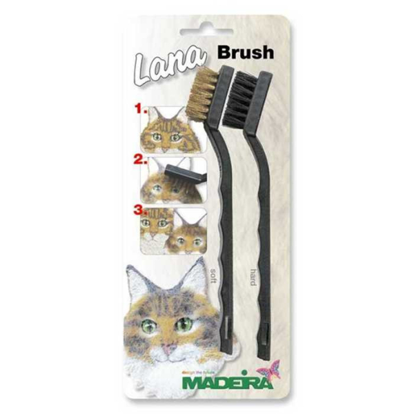 KIT 2 BROSSES SOFT ET HARD POUR FIL LANA MADEIRA