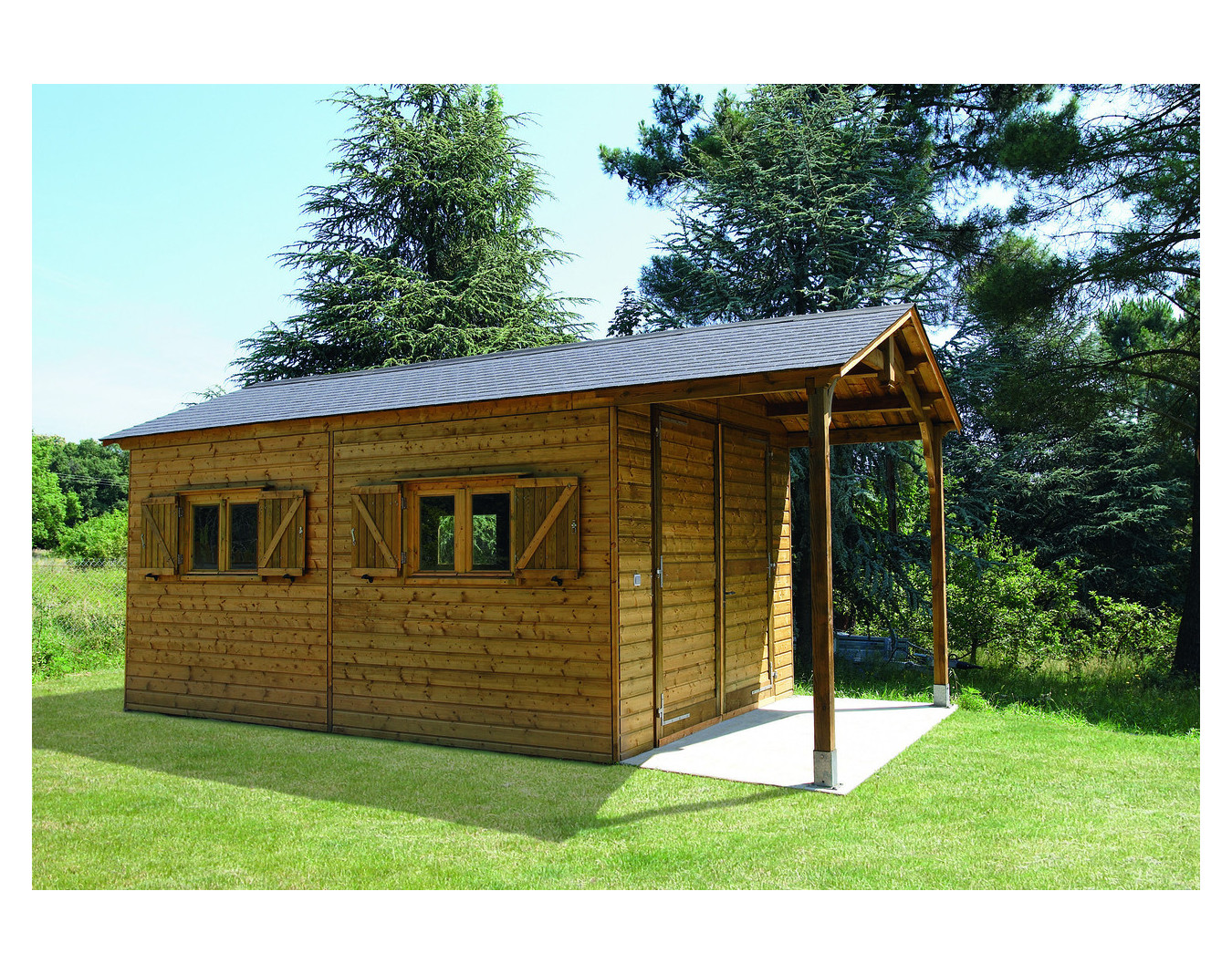 Bûcher abri de jardin