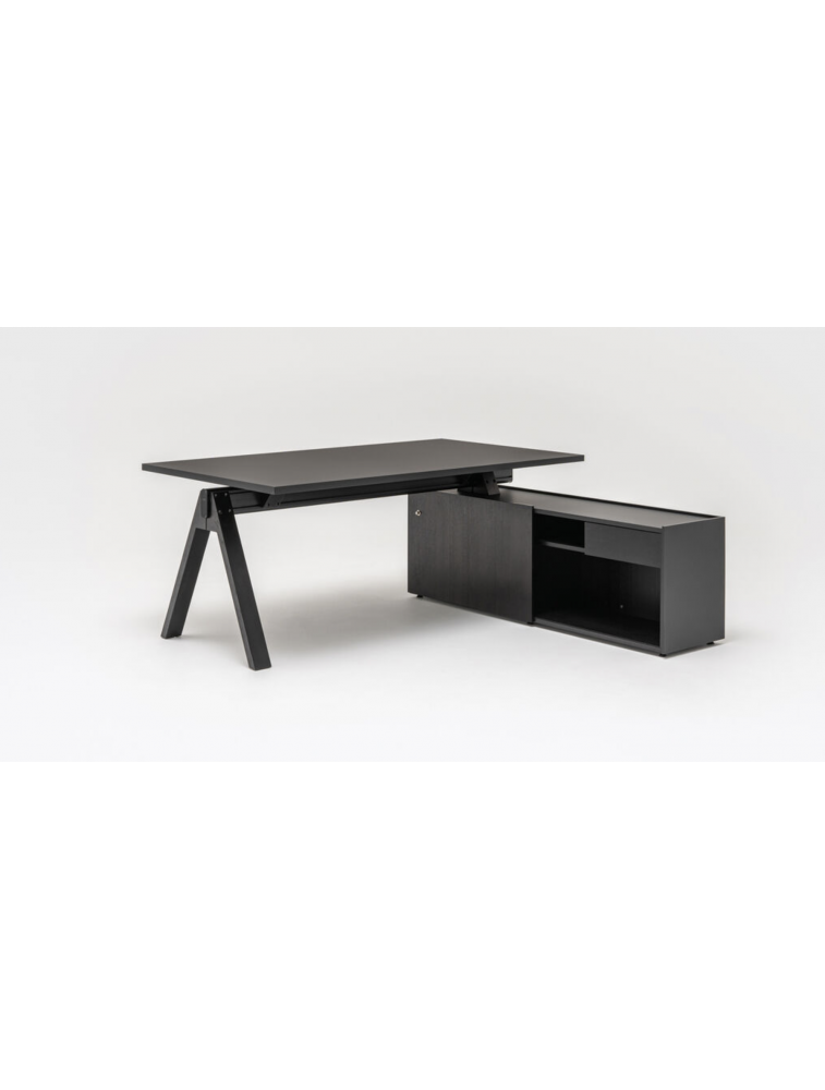 Bureau avec armoire de direction Stratifié VIGA | MDD pieds en bois