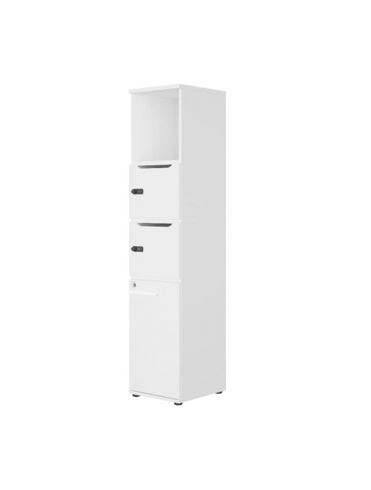 Rangement Colonne haute L40 1 porte 2 casiers 1 niche Connexion Gautier Office
