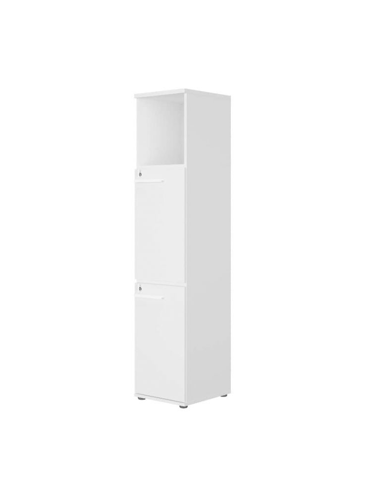 Rangement Colonne haute L40 2 portes 1 niche Connexion Gautier Office