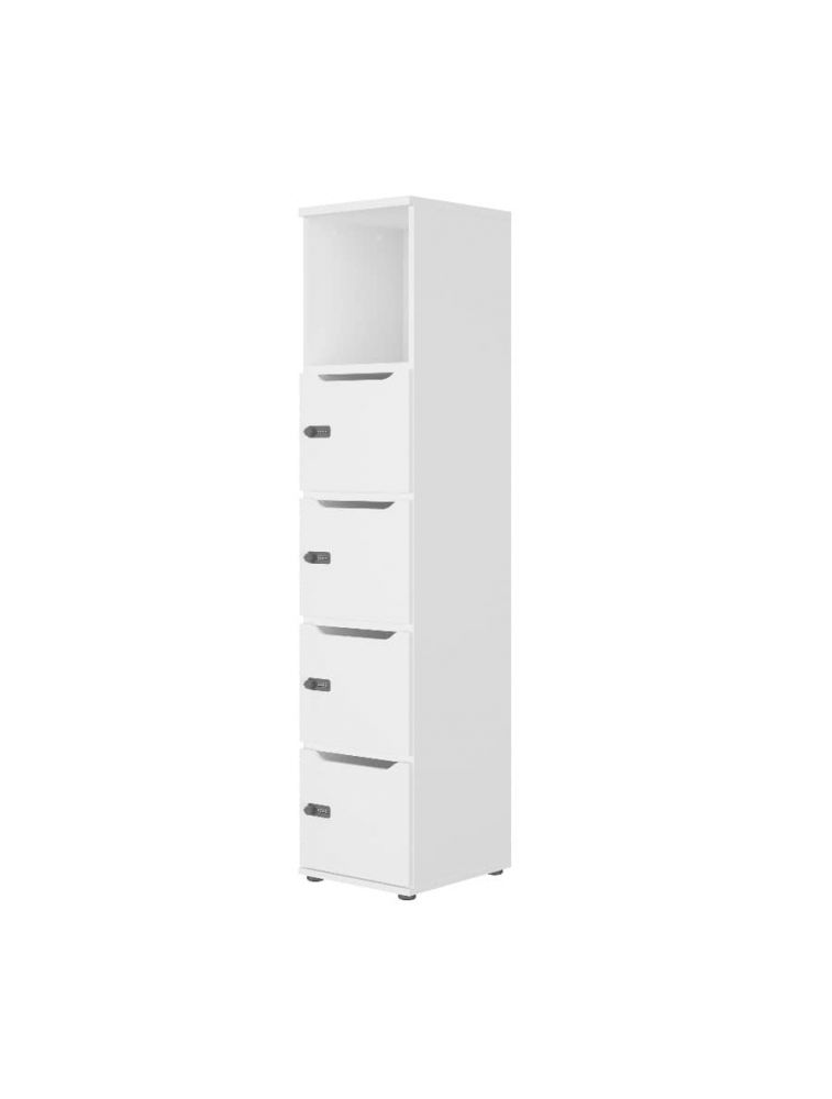 Rangement Colonne haute L40 4 casiers 1 niche Connexion Gautier Office