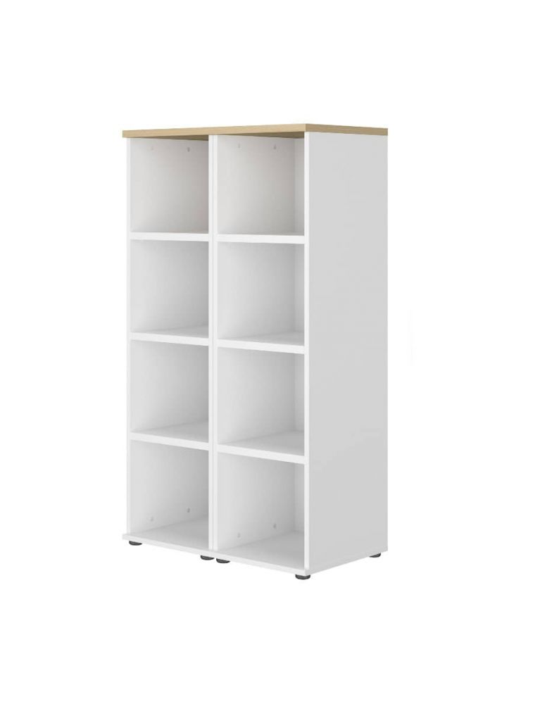 Rangement Colonne mi-haut L40x2 8 niches Connexion Gautier Office