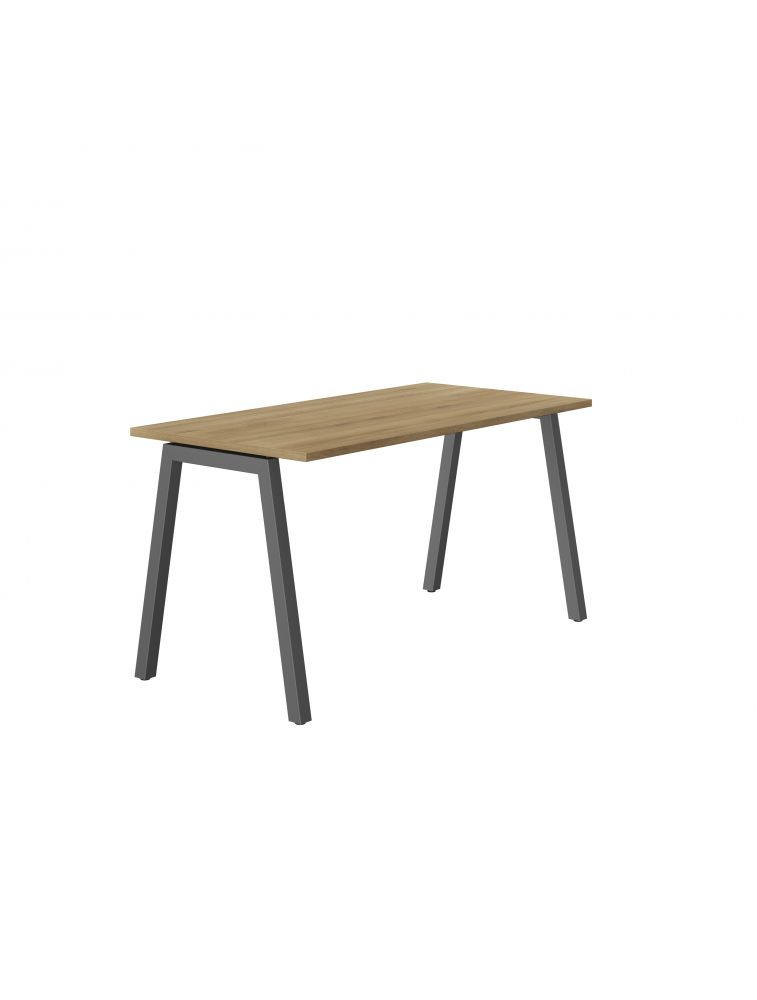 Bureaux plan de travail Connexion pieds trapèze Profondeur 80 cm - Connexion Gautier Office