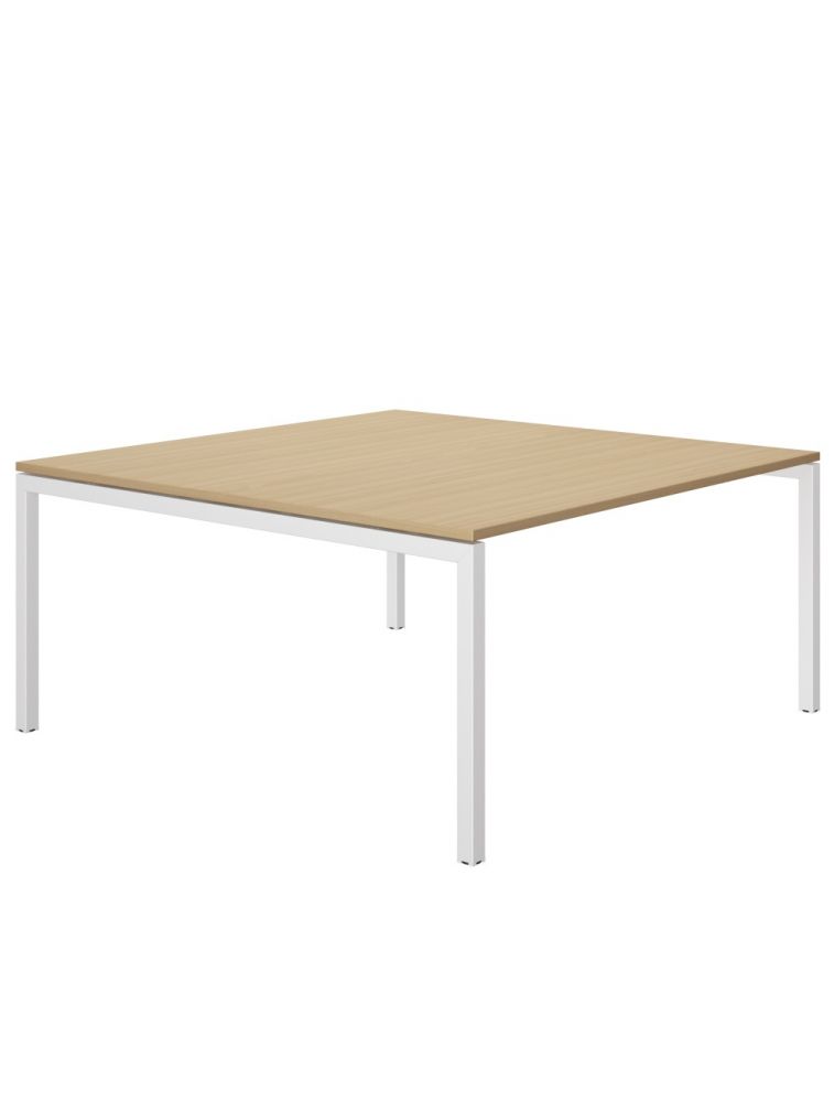 Plan de travail monobloc pieds métal droit P140 et P160 - Connexion - Gautier Office