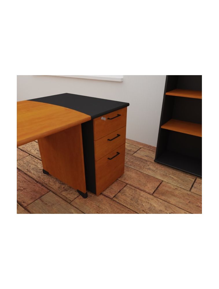 CAISSON "BOUT DE BUREAU" POUR BUREAU JAZZ GAUTIER Office – RÉF. PROF. 80 CM 1U26252
