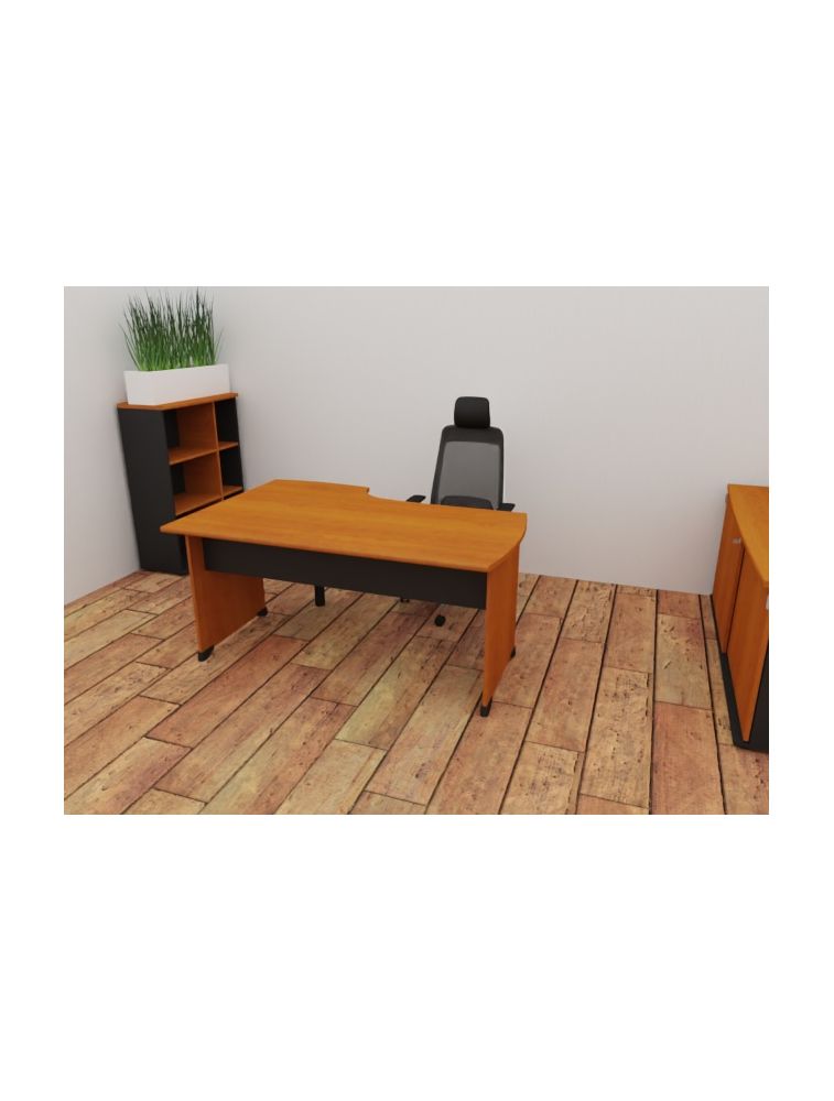 BUREAU PLAN COMPACT À 90° DROIT POUR BUREAU JAZZ L.160 GAUTIER Office – RÉF.1U26022