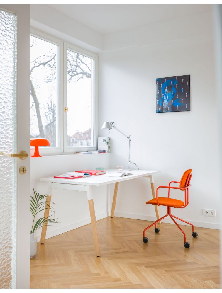 Bureau Ogi W en bois pieds en forme A (MDD)