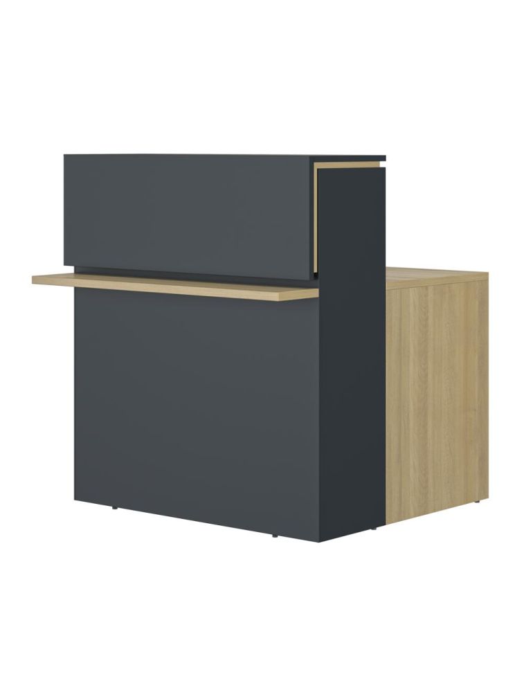 BUREAU ZOOM GAUTIER Office – RÉF. BANQUE D’ACCUEIL DROITE L. 80 CM 1U29/32028 –GAUTIER Office