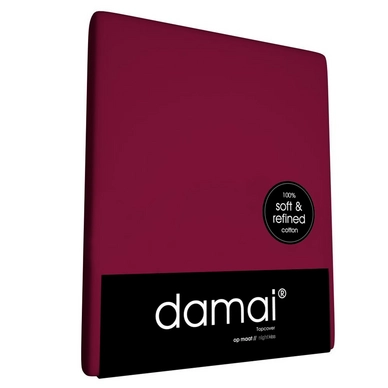 Drap housse Surmatelas Damai 8 cm Burgundy (Coton)