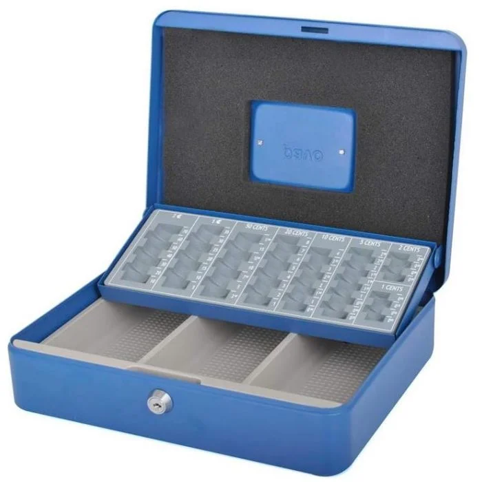 Caisse avec Monnayeur pour Pièces - Bleu PAVO