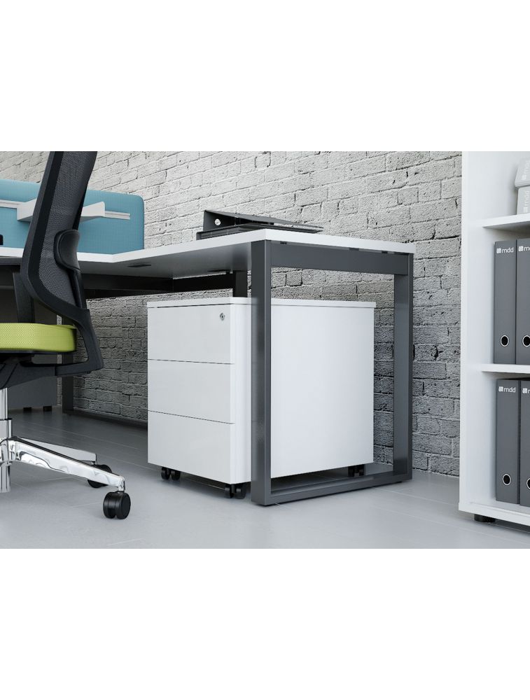 Caisson mobile 2 à 3 tiroirs sans poignées MDD