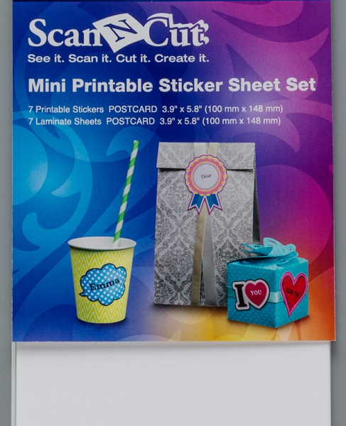 Jeu de feuilles pour mini-autocollants imprimables