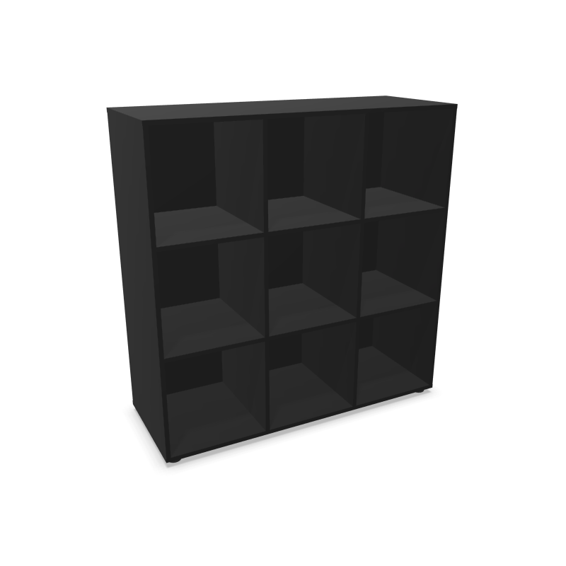 Casier 9 Cases – Ouvert – Modulable & Robuste – Pour Espaces Collectifs – Buronomic