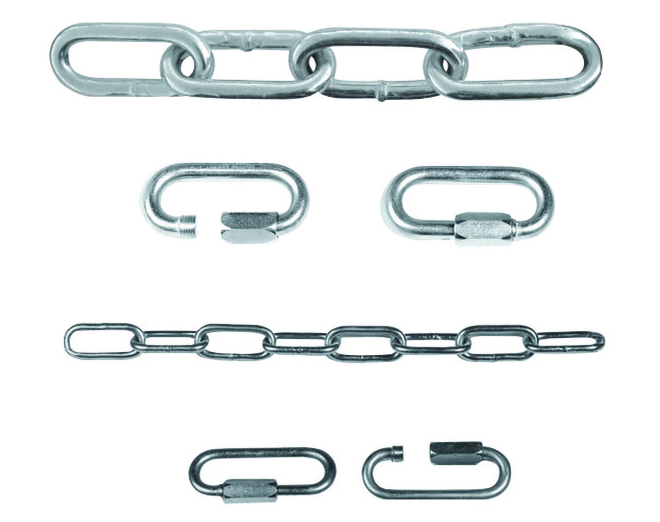 Chaînes et maillons acier
