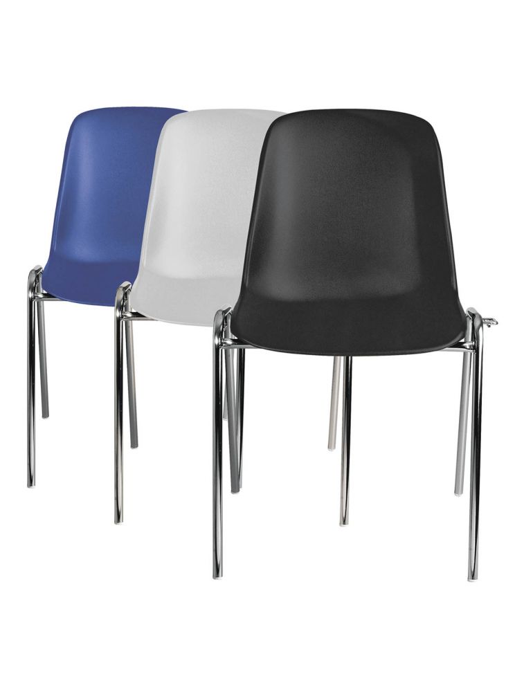 Chaise d'accueil empilable et accrochage - Elen - ACT