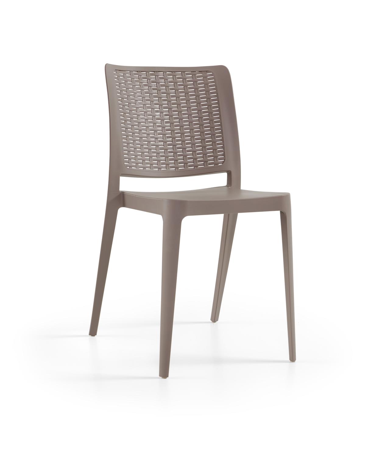 Chaise empilable et chic JUNE pour votre jardin (Vendues par 4)