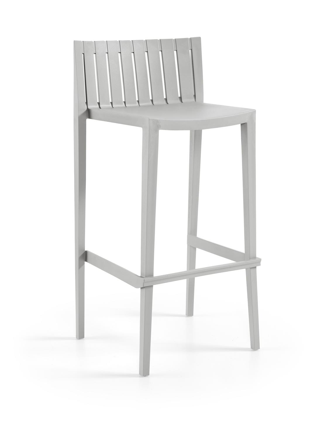 Tabouret haut en plastique ELITE, Hauteur 99cm, 6 coloris (Vendues par 4)