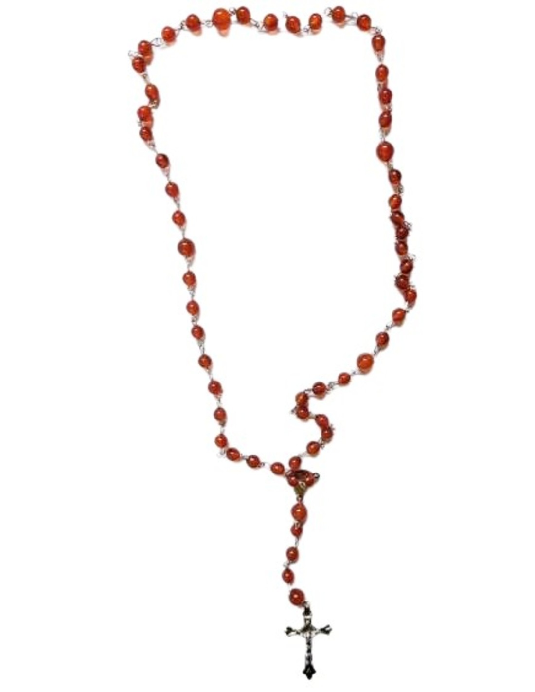 Chapelet en Cornaline : favorise la confiance en soi et la vitalité - Boutique ésotérique en ligne