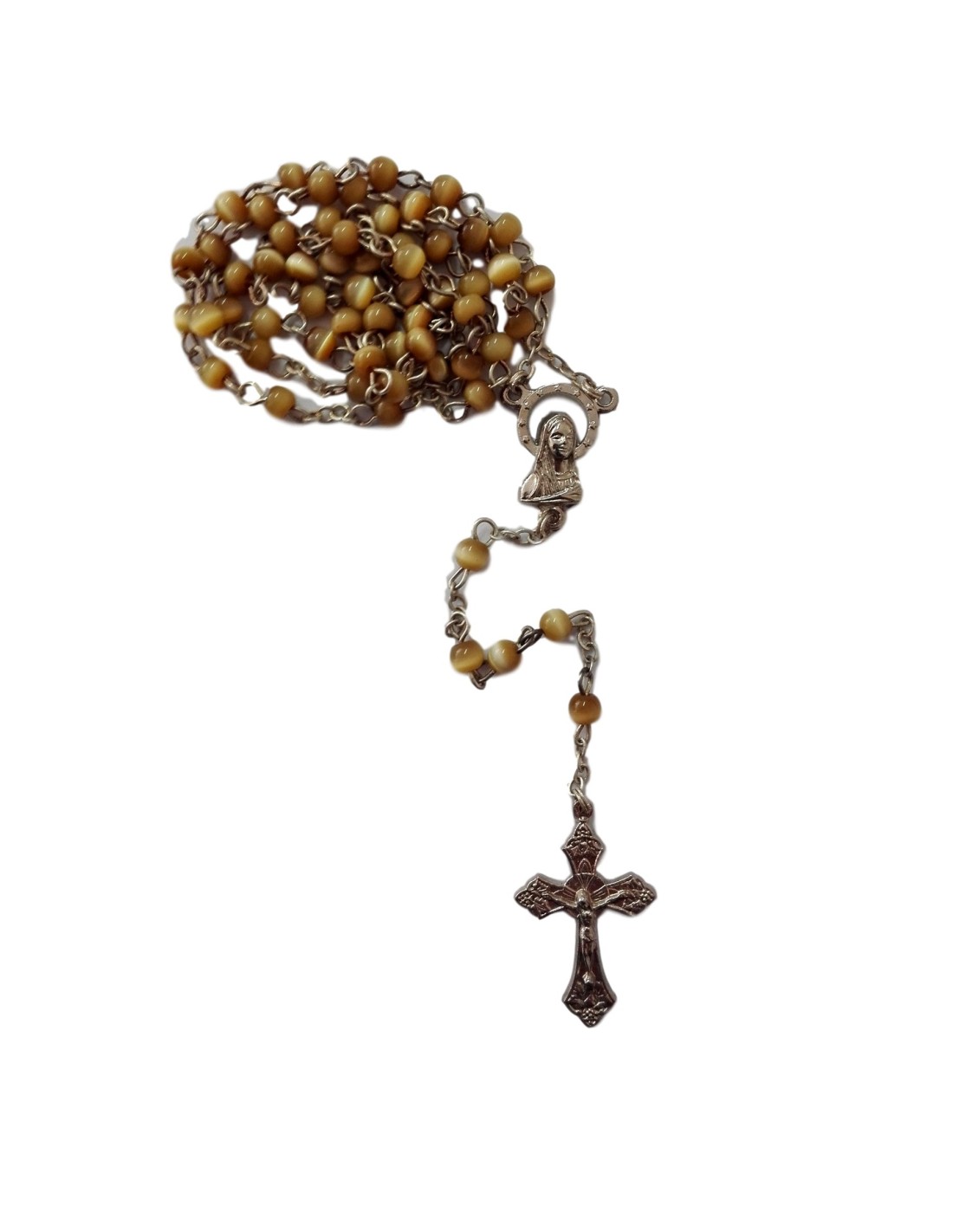 Chapelet petites perles beiges - Sérénité et élégance pour vos prières