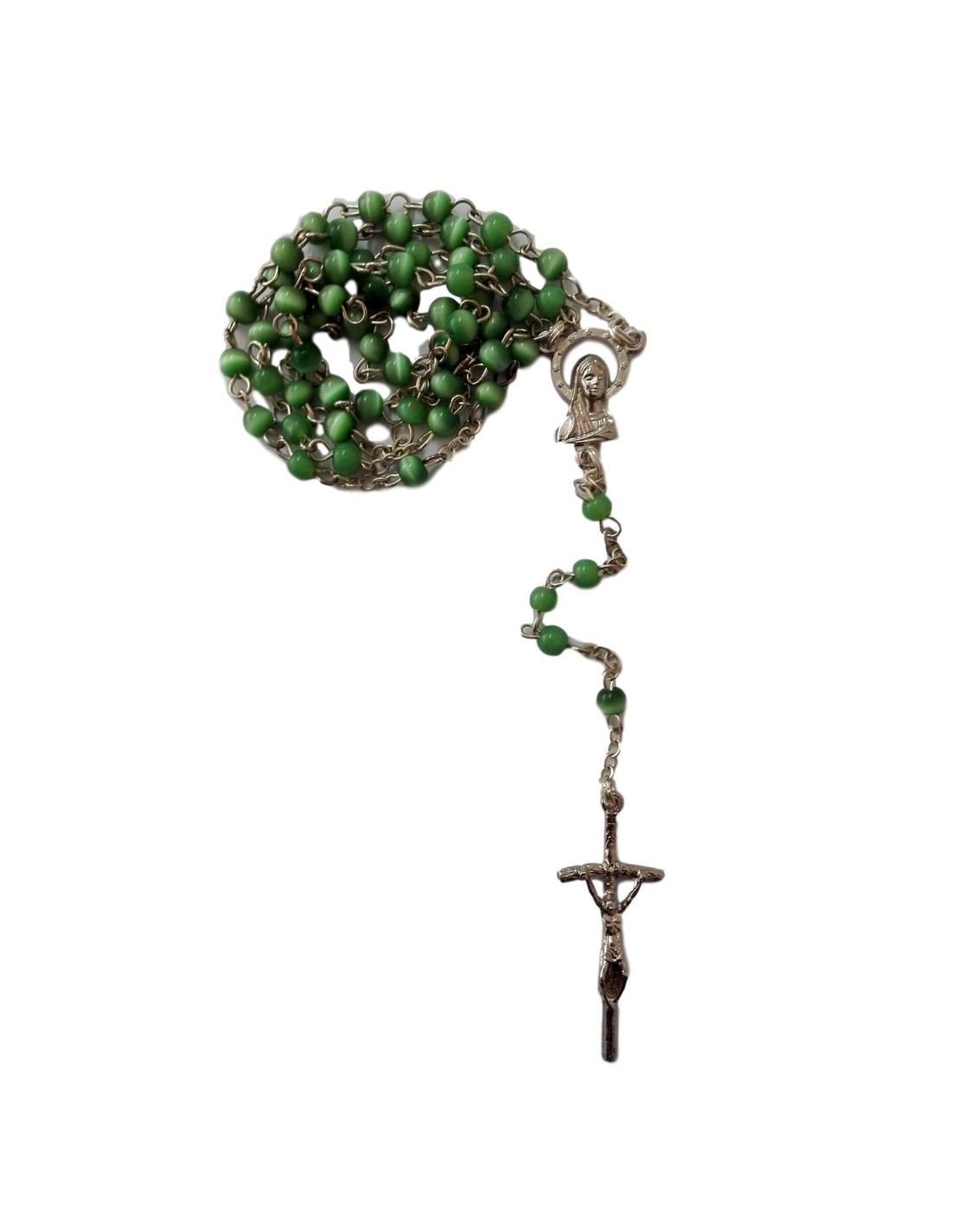 Chapelet petites perles vertes - Apaise l'esprit et favorise la méditation