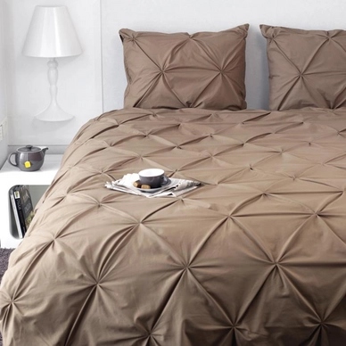 Parure de Lit Walra Chesterfield Taupe Coton