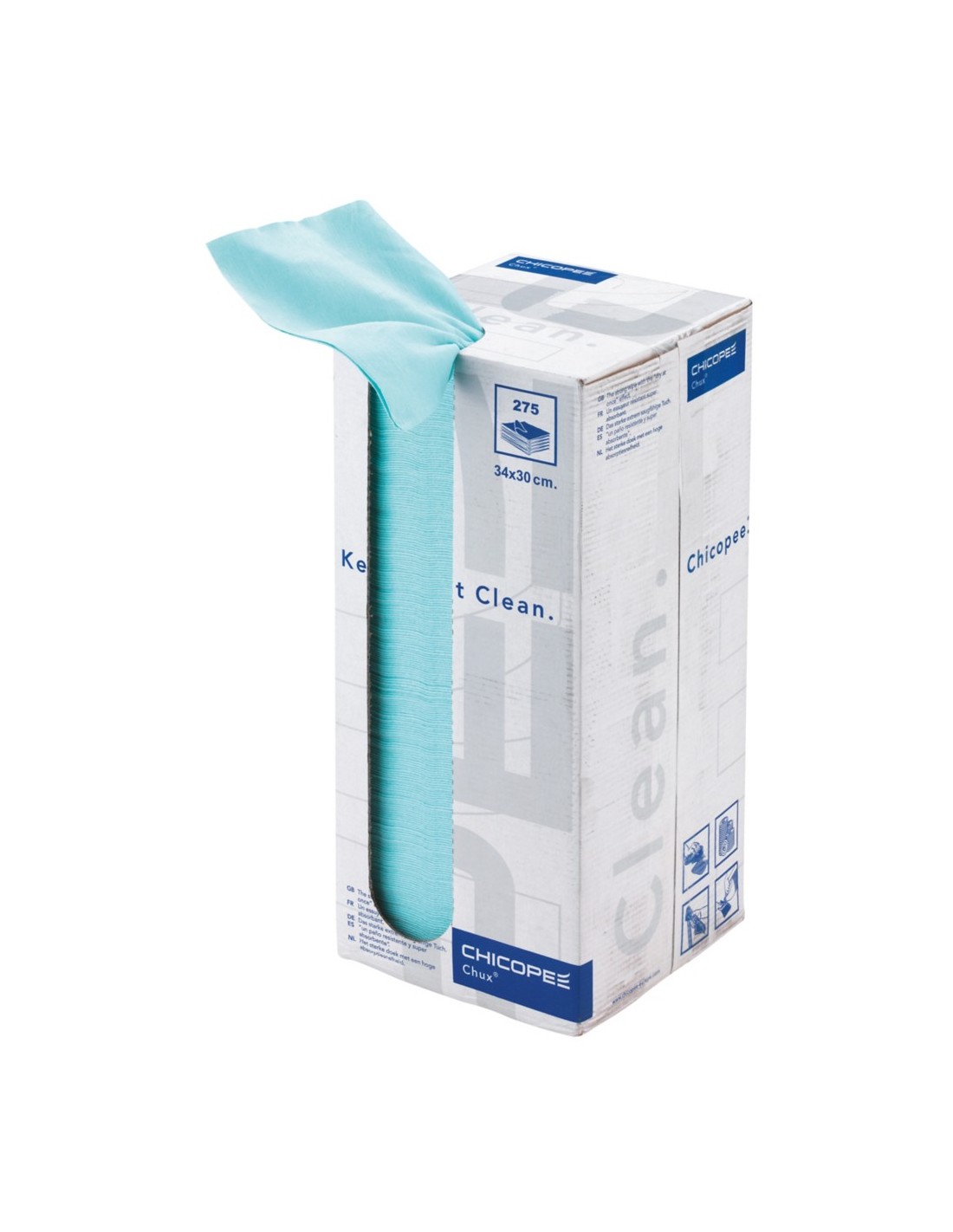 Chiffon haute technologie non tissé 73g en boîte distributrice - Modèle CHUX