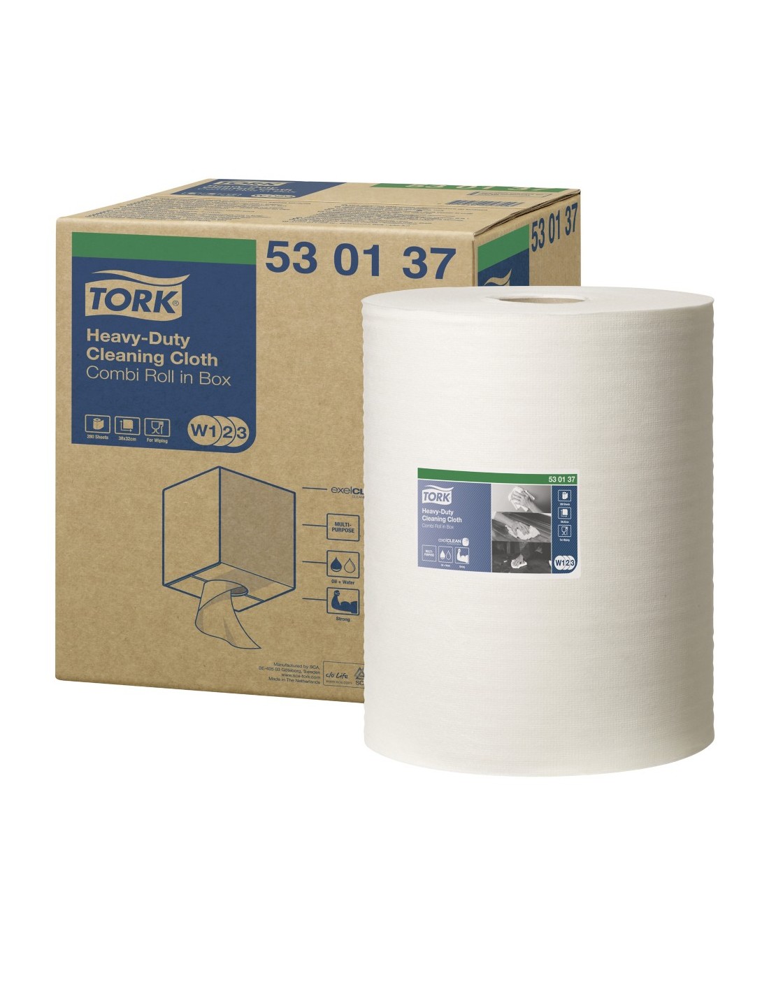 Chiffon non tissé de nettoyage Tork® ultra résistant 80g