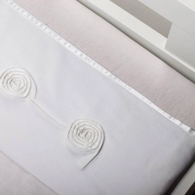 Drap Lit Bébé Briljant Circle Blanc (Coton)